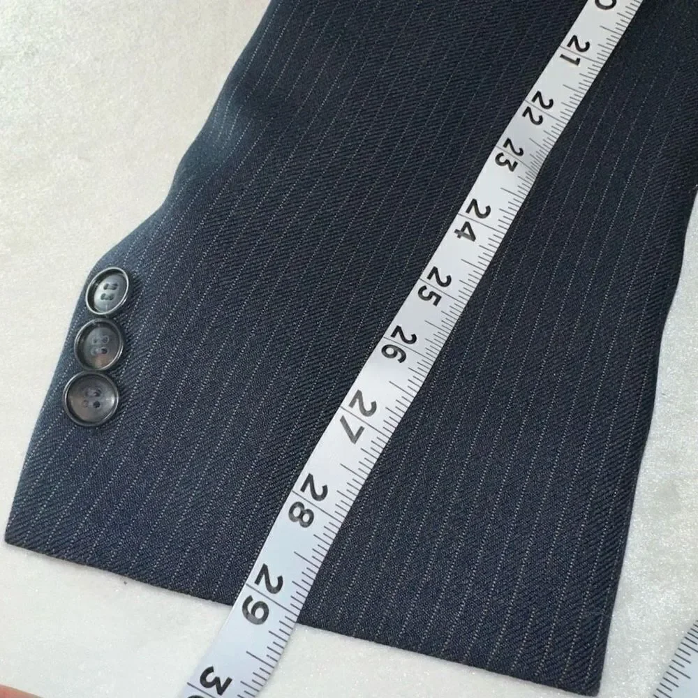 Vintage Levi Strauss & Co Navy Pinstriped Blazer Men’s‎ 46R Business Casual